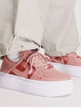 Nike Women’s Court Vision Alt Rust Pink Platform Sneakers